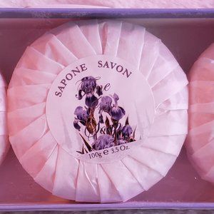 Brand New! Sealed Italian Lavender Soap Made in Italy Boxed Set Cascia All'olmo